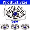 50Pcs Evil Eye Felt Sew on Patches DIY-GF0014-23-2