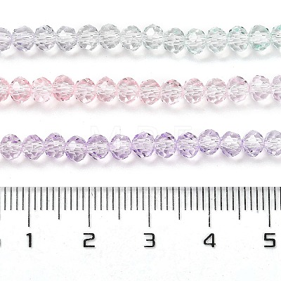 Transparent Painted Glass Beads Strands DGLA-A034-T3mm-A23-1