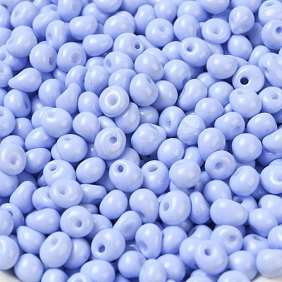 6/0 Opaque Baking Paint Glass Seed Beads SEED-M012-02A-08-1