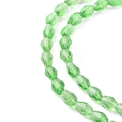 Glass Beads Strands LS-GLAA-R024-6x4mm-6-1