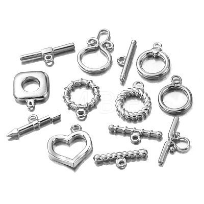 Stainless Steel Toggle Clasps PW-WG419A3-08-1