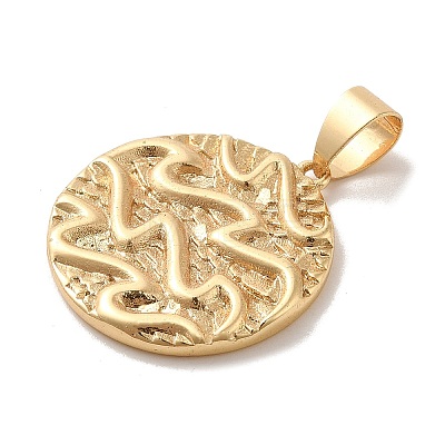 Real 18K Gold Plated Zodiac Theme Brass Pendants KK-M273-04A-G-1