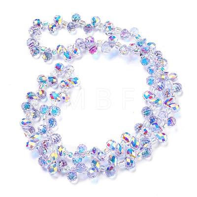 Electroplate Glass Beads Strands EGLA-P052-01A-AB01-1