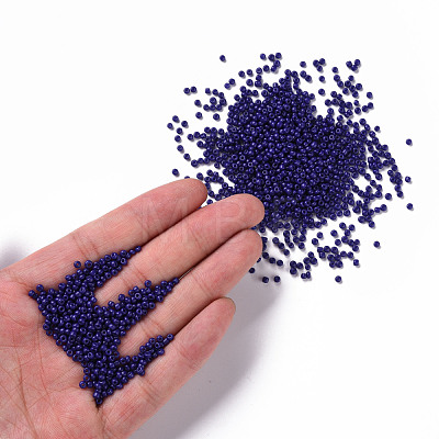 Baking Paint Glass Seed Beads SEED-S001-K6-1