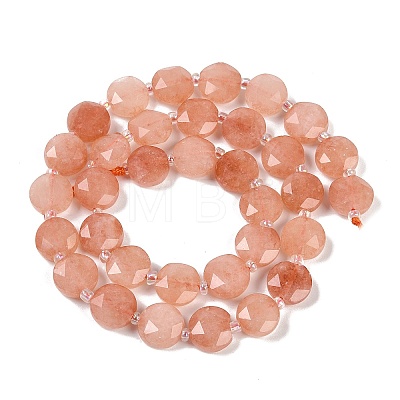 Natural Sunstone Beads Strands G-C116-A61-01-1