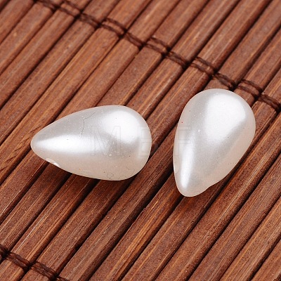 Teardrop Imitation Pearl Acrylic Beads X-OACR-L004-6048-1