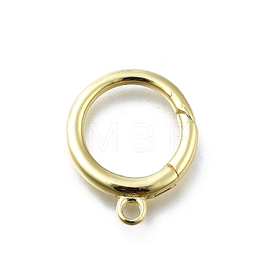 Brass Spring Gate Rings KK-K400-07G-1