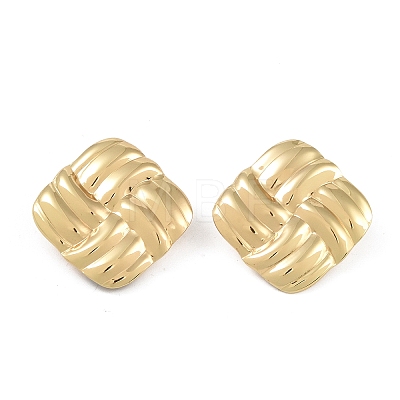 304 Stainless Steel Studs Earrings EJEW-K278-10B-G-1