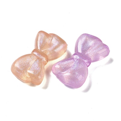 Luminous Transparent Acrylic Beads OACR-G033-06B-1