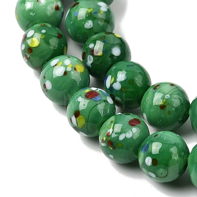 Handmade Lampwork Beads Strands LAMP-H071-01B-09-1