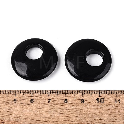 Natural Obsidian Pendants G-T144-42D-1