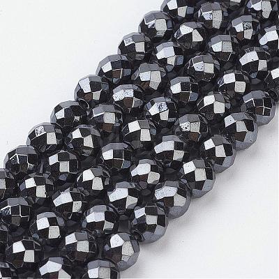 Non-Magnetic Synthetic Hematite Beads Strands HEMA-10D-1-1