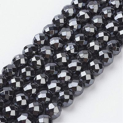 Non-Magnetic Synthetic Hematite Beads Strands HEMA-10D-1-1