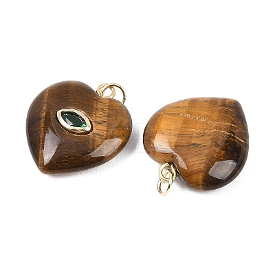 Natural Tiger Eye Pendants G-Z134-04A-1