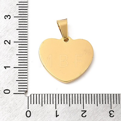 304 Stainless Steel Pendants STAS-C163-04F-G-1