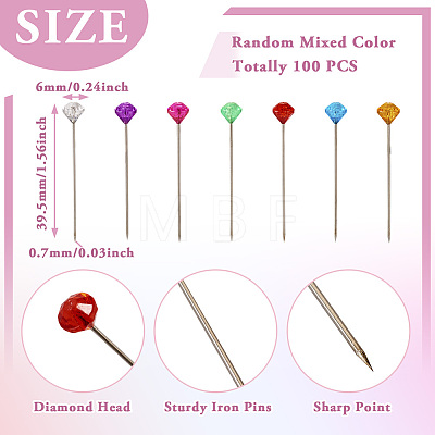 Diamond Head Iron Sewing Craft Positioning Needles TOOL-TAC0012-01A-1