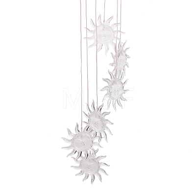 LED Solar Powered Sun Wind Chime HJEW-I009-10-1