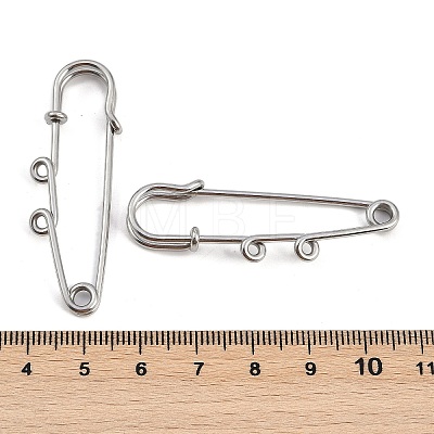 304 Stainless Steel Safety Pins Brooch Findings STAS-K252-05A-P-1