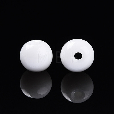 Opaque Solid Color Glass Beads X1-GLAA-N007-6mm-A02-1