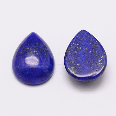 Dyed Teardrop Natural Lapis Lazuli Cabochons X-G-K026-02-1