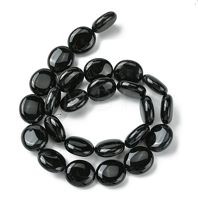 Natural Black Onyx(Dyed & Heated) Beads Strands G-K365-B12-03-1