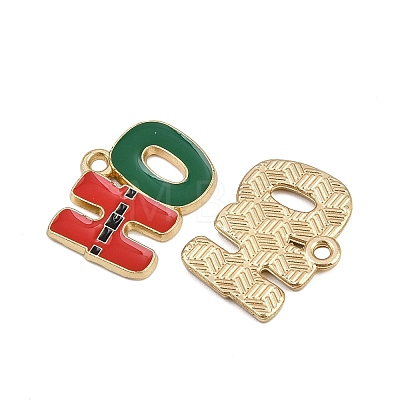 Christmas Themes Alloy Enamel Pendants ENAM-Z023-01G-05-1