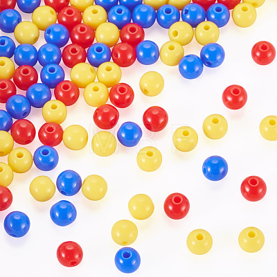 10G Opaque Acrylic Beads SACR-TADJ0001-03C-1