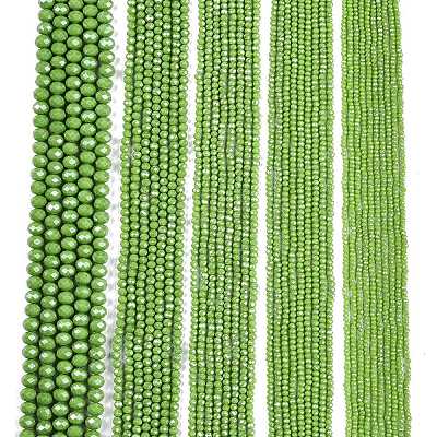 Electroplate Glass Beads Strands EGLA-A044-P3mm-A30-1