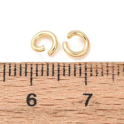 Brass Open Jump Rings KK-G604-08G-01-1