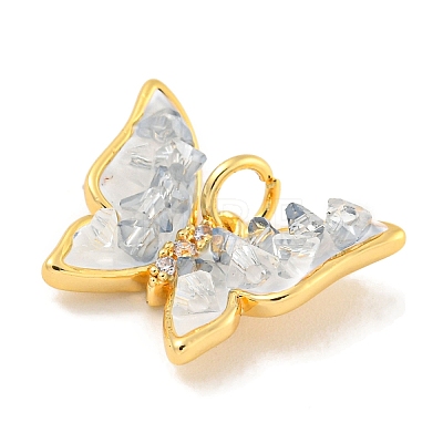 Natural Quartz Crystal Pendants X-KK-P275-24G-1