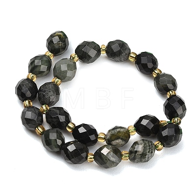 Natural Green Wood Lace Stone/Wooden Jasper Beads Strands GG-CBA4A3B-A03-1