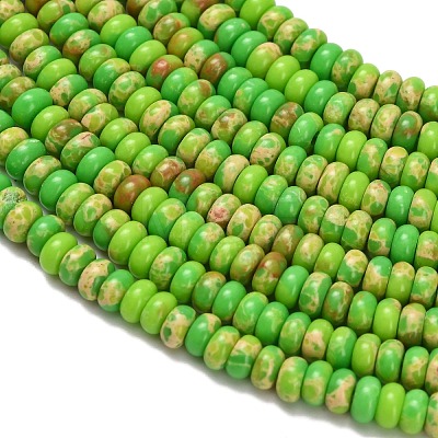 Synthetic Imperial Jasper Beads Strands G-Z110-B04-2x4mm-06-1