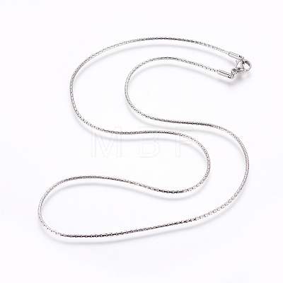 304 Stainless Steel Coreana Chain Necklaces NJEW-L160-007P-1