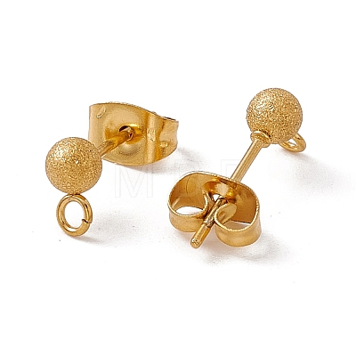 304 Stainless Steel Stud Earring Findings STAS-E179-05B-G-1