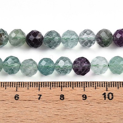 Natural Fluorite Beads Strands G-S345-8mm-31-1