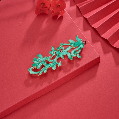 Chinese Style Alloy Enamel Chandelier Components Links X-ENAM-E329-63C-G-1