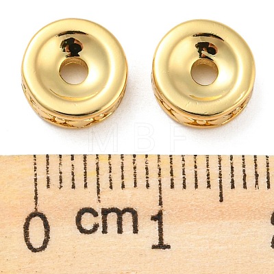 Rack Plating Eco-Friendly Brass Beads KK-M258-01G-1