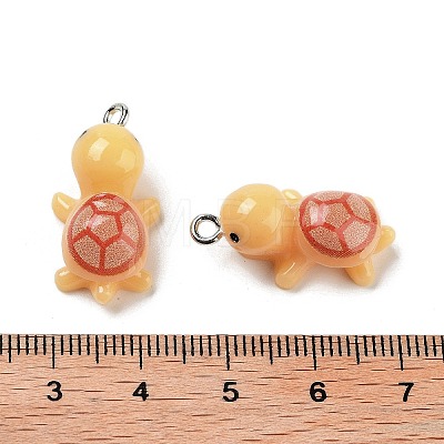 Opaque Resin Pendants RESI-N039-84A-1