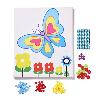 Creative DIY Butterfly Pattern Resin Button Art DIY-Z007-40-1