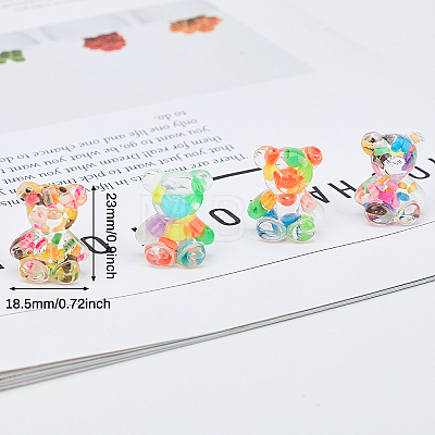 Candy Color Transparent Resin Cabochon RESI-CA0001-05-1