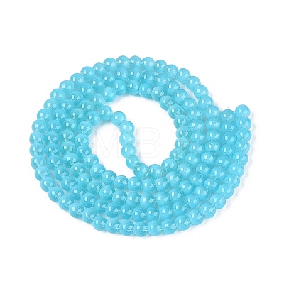 Acrylic Imitation Cat Eye Beads Strands OACR-Q197-01A-06-1