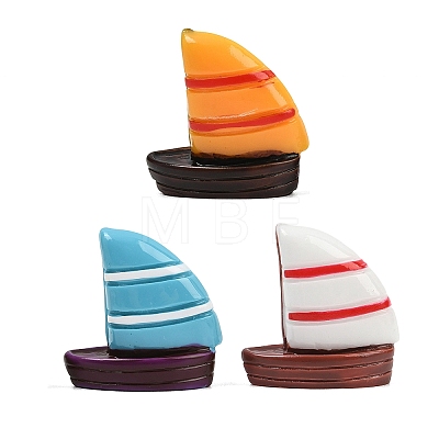 Resin Sailboat Miniature Ornaments RE-CBA17C4-19-1