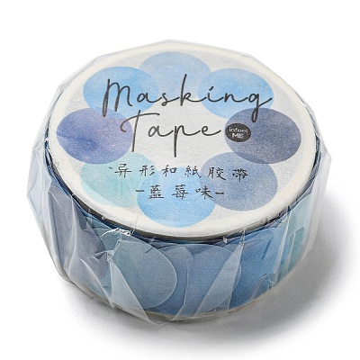 Round Adhesive Decorative Paper Tapes DIY-M052-01E-1