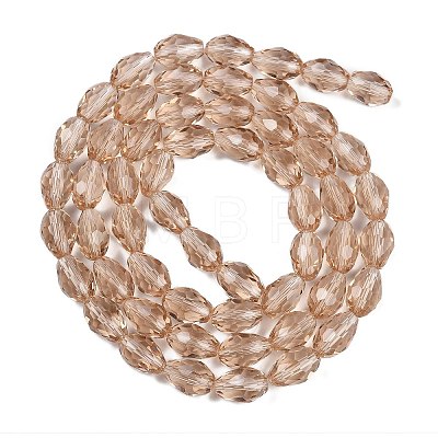 Transparent Glass Beads Strands EGLA-N013-T8mm-D23-1