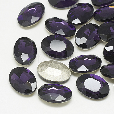 Pointed Back Glass Rhinestone Cabochons RGLA-T080-18x25mm-16-1