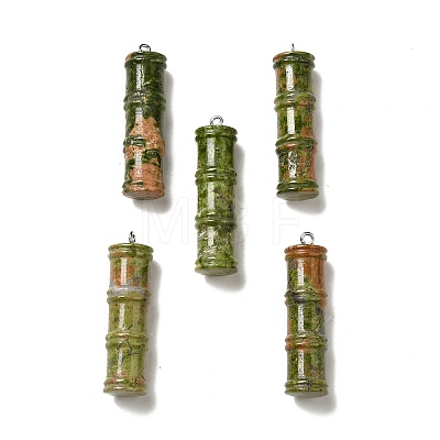 Natural Unakite Pendants G-I340-A05-1