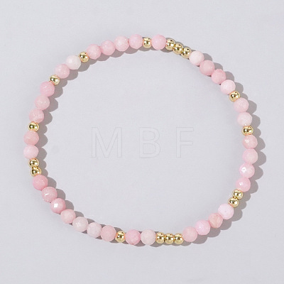 Natural Rose QuartzBeads Stretch Bracelets for Women MM2663-4-1