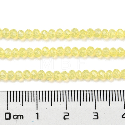 Baking Painted Transparent Glass Beads Strands DGLA-A034-J2mm-B07-1