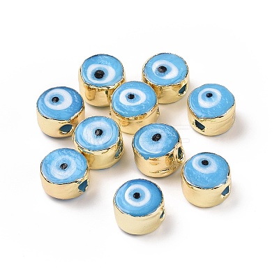 Handmade Evil Eye Lampwork Beads LAMP-P057-05G-03-1