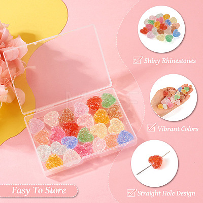  24Pcs 12 Colors Resin Beads RESI-TA0002-46-1